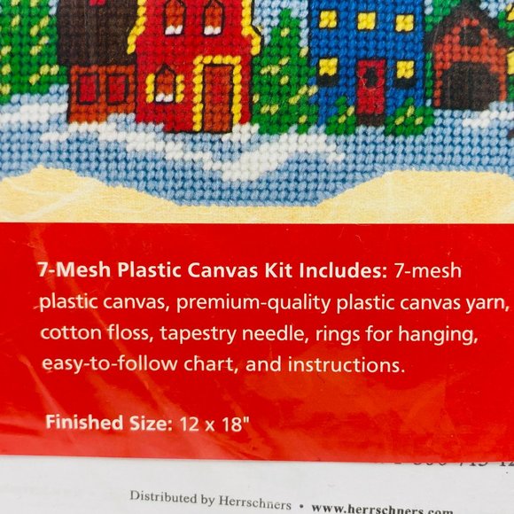 Plastic Canvas Holiday Banner Kit - New - Picture 3 of 4